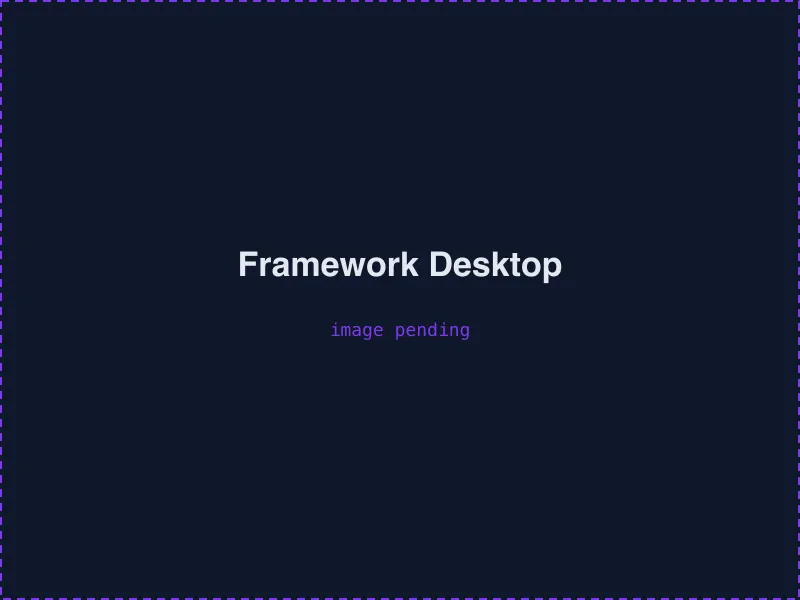 Framework Desktop (Ryzen AI Max+ 395, 128GB)