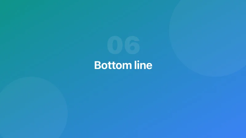 Bottom line